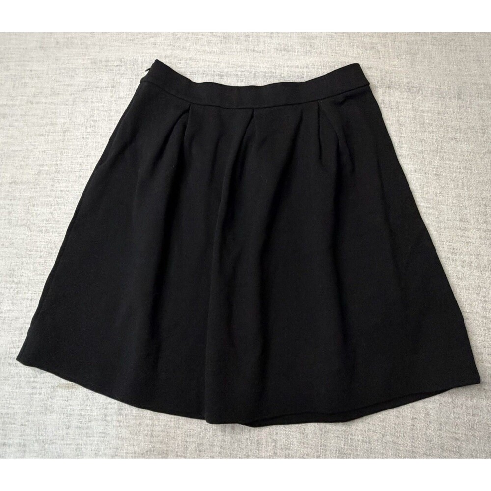Madewell Bistro Mini Skirt Black Pleated Short Length Preppy Size 2 EUC